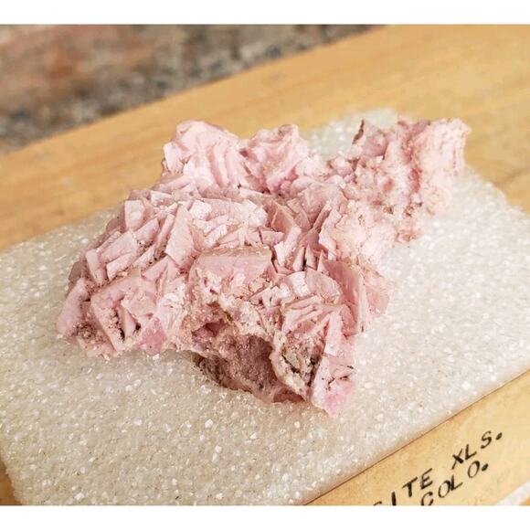 Rhodocrosite Crystal Cluster Silverton, Colorado, USA 38g Estate Specimen - Picture 3 of 10